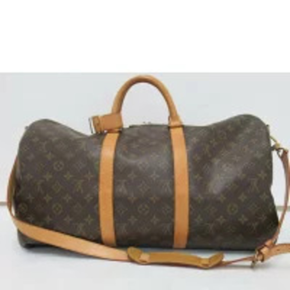 Louis Vuitton Monogram Bandoulire AB Keepall Brown